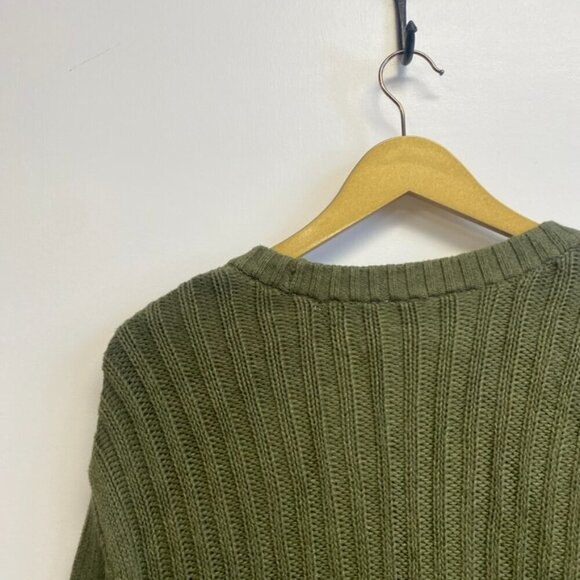 Cabi Olive Green Aerial Chunky Knit Cardigan Sweater - Picture 11 of 11
